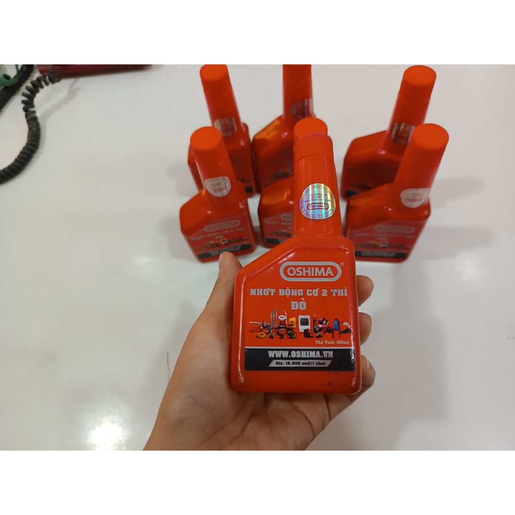 Nhớt 2 thì oshima dung tích 100ml dùng cho động cơ 2 thì