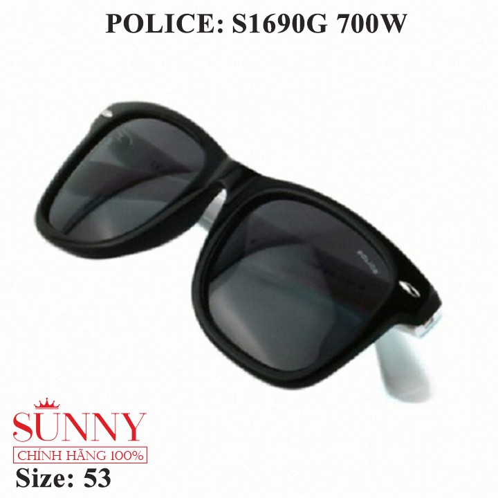 Kính mát chính hãng Police S1690G màu sắc thời trang, thiết kế dễ đeo bảo vệ mắt