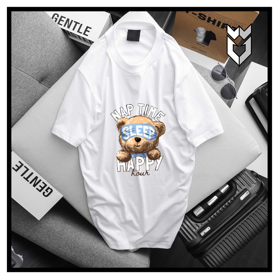 【FREE SHIP】Áo Thun nam nữ unisex Sleeping Bear, áo thun ngắn tay cổ tròn cực đẹp - GW Shop | BigBuy360 - bigbuy360.vn