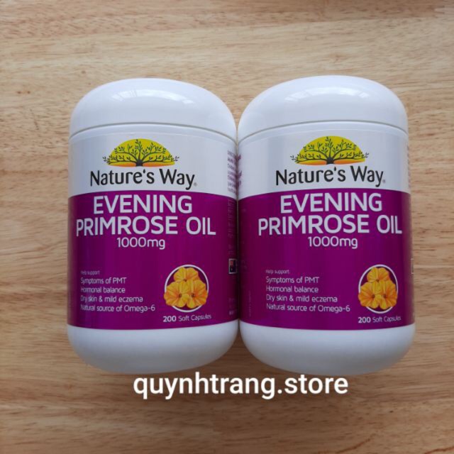 Viên uống tinh chất hoa anh thảo Nature’s Way Evening Primrose Oil 1000mg 200 viên