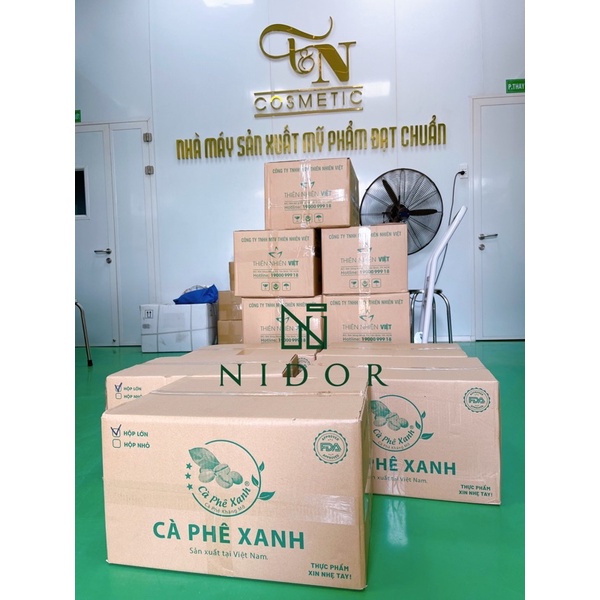 Cà Phê Xanh kháng mỡ hộp 30 gói chính hãng Thiên Nhiên Việt