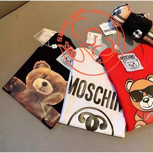 (Hàng Việt Nam mới về) Combo 3 áo thun Moschino cho bé, Áo phông Gấu chất cotton mềm mịn thấm hút (QM.V002)