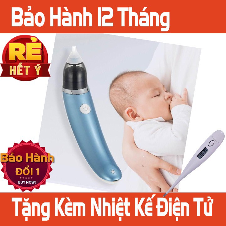 Hút Mũi Điện Tử Đầu Mền Cho Bé Tặng kèm Nhiệt Kế