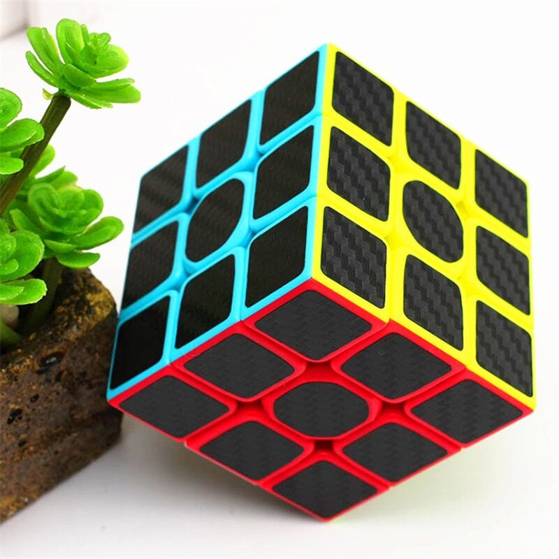 Rubik Carbon MoYu MeiLong 3x3 Xoay mượt tặng kèm chân đế Rubik Moyu