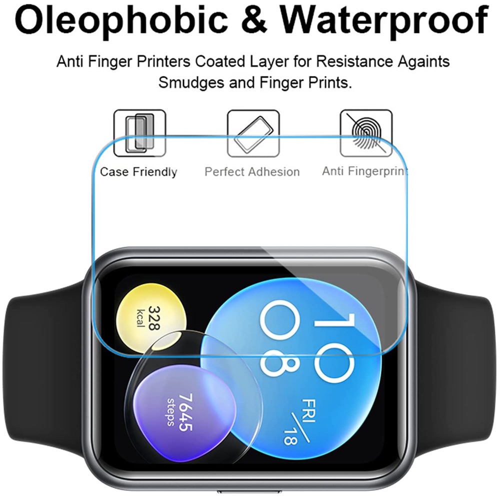 Set 3 Miếng Dán Hydrogel Mềm Bảo Vệ Màn Hình Cho Đồng Hồ Huawei Watch Fit 2 Hauwei Huawey Fit 2 Fit2 Kính