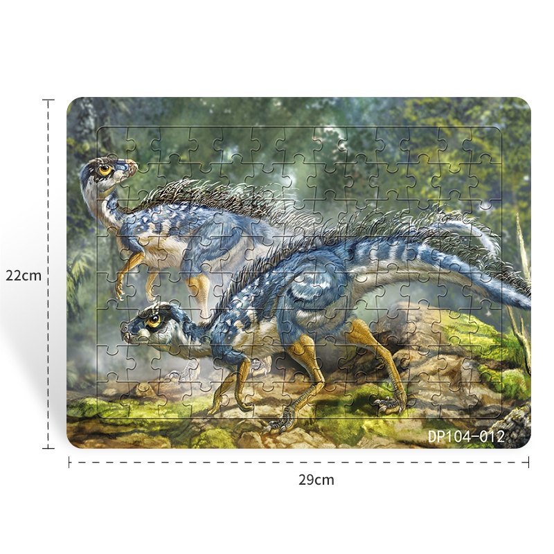 Bộ Đồ Chơi Xếp Hình Khủng Long Kỷ Jura 3 + 104 Mảnh Giáo Dục Sớm Cho Bé