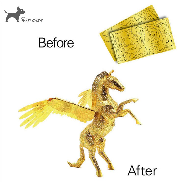 Mô hình thép 3D tự ráp ngựa Pegasus