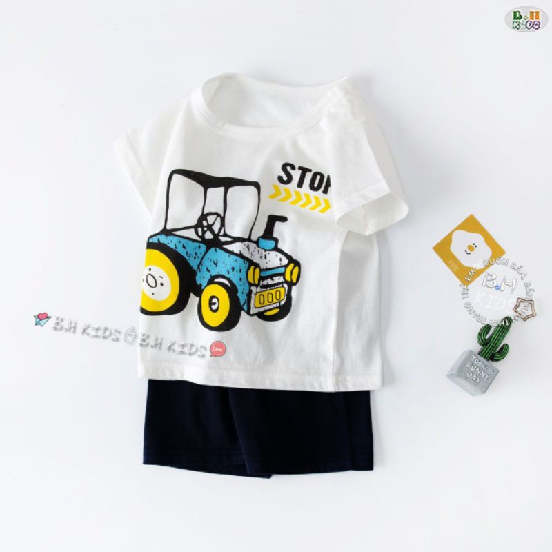 Bộ quần áo trẻ em Thun Lạnh MINKYMOM phối màu siêu đẹp