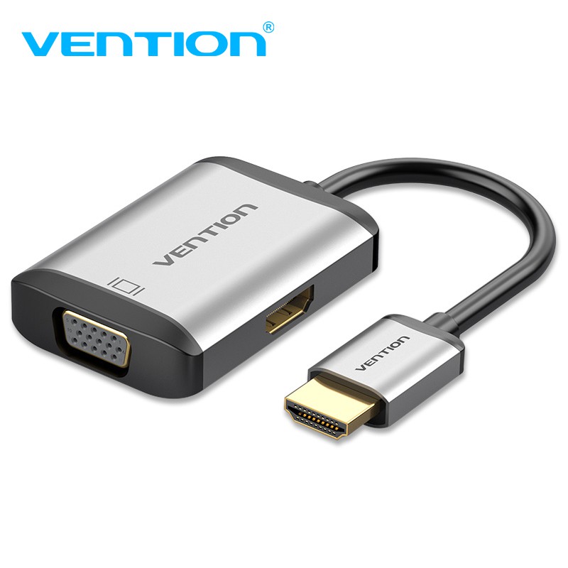 Dây cáp VENTION chuyển đổi từ jack HDMI sang cổng HDMI VGA dùng cho màn hình máy tính và laptop