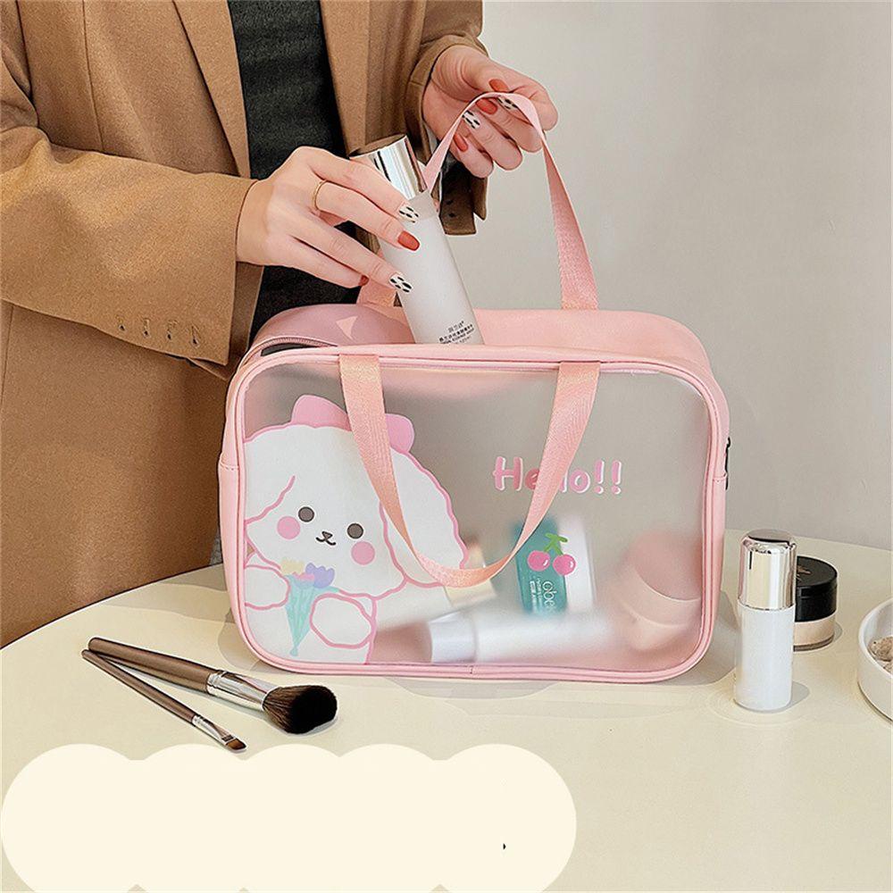 ♫Daphne♫ Túi Đựng Đồ Trang Điểm Bằng Nhựa PVC Trong Suốt Chống Nước Cho Nữ