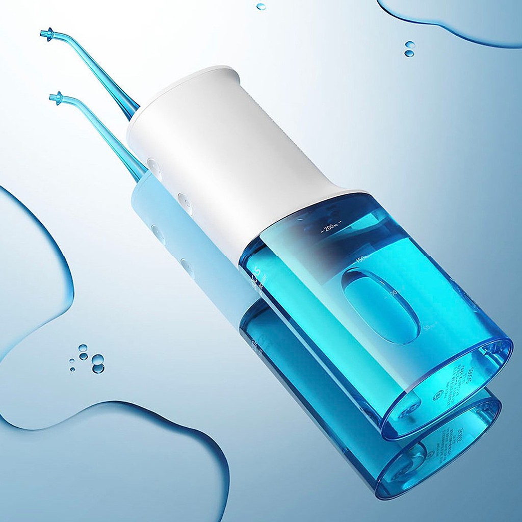 Máy tăm nước Xiaomi Vệ Sinh Răng Miệng nướu lợi Soocas Portable Oral Irrigator W3 cho người niềng làm răng sứ Chính Hãng