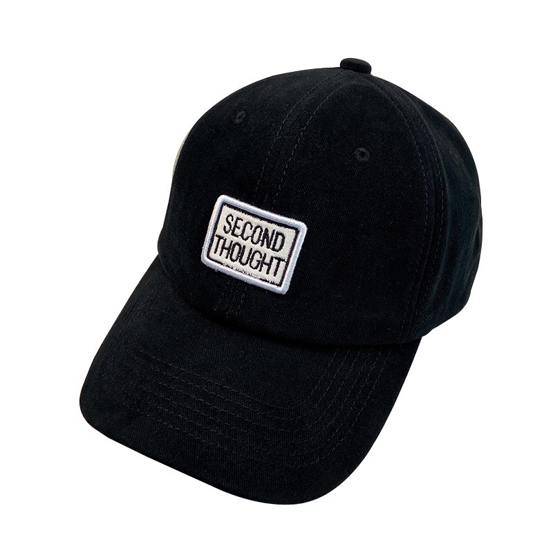 Mũ nón lưỡi trai thêu chữ SECOND THOUGHT thời trang phong cách unisex nam nữ