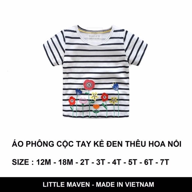 Áo little maven bé trai, bé gái