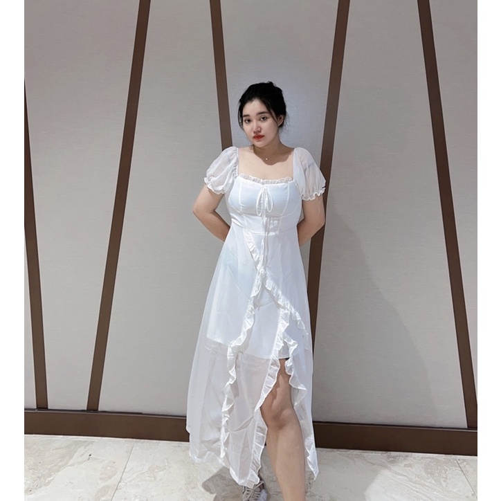 Váy maxi xẻ tà bigsize Aurora