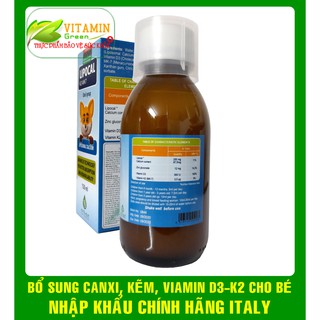 LIPOCAL K2-MK7 CANXI THỰC VẬT GIÚP BÉ TĂNG CHIỀU CAO, XƯƠNG RĂNG CHẮC KHỎE | NHẬP KHẨU CHÍNH HÃNG ITALY