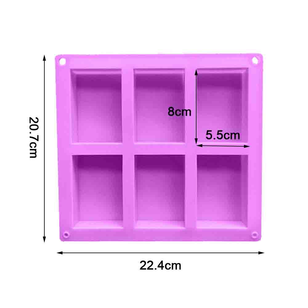 Khuôn Làm Xà Phòng Đa Năng Hình Hoa Bằng Silicon 4 / 6 Ngăn