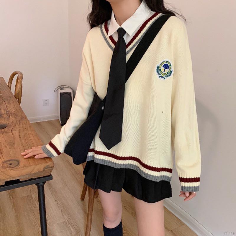 Áo len tay dài cổ chữ V phong cách hợp thời trang cho nữ | BigBuy360 - bigbuy360.vn