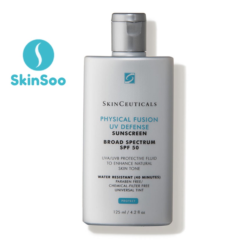 [50ml/125ml] Kem Chống Nắng Nâng Tone Da SkinCeuticals Physical Fusion UV Defense Sunscreen Broad Spectrum SPF 50