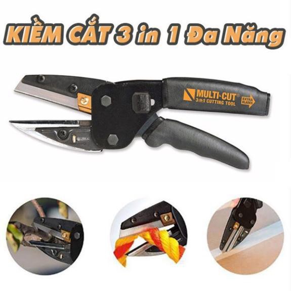 Kéo Cắt Cây, Kéo Cắt Đa Năng Multi Cut Cắt Được Tất Cả Các Thứ Cần Cắt, Lười Hợp Kim Thép Chống Gỉ, Chống Mẻ Tuyệt Đối "