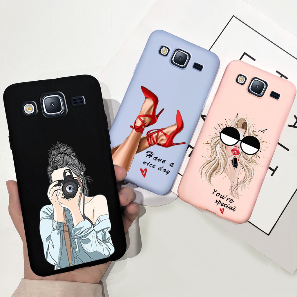 Samsung Galaxy J5 J7 2016 J710 J510 J3 2016 J320 Casing Candy Lady Silicone Soft TPU Phone Case Cover