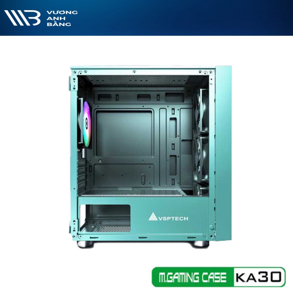 Thùng máy Case VSP Gaming KA30 Pink/white/green (No Fan)