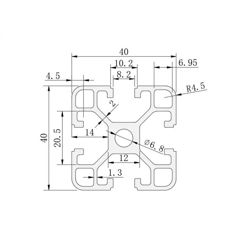 Nhôm Định Hình 4040 EU
