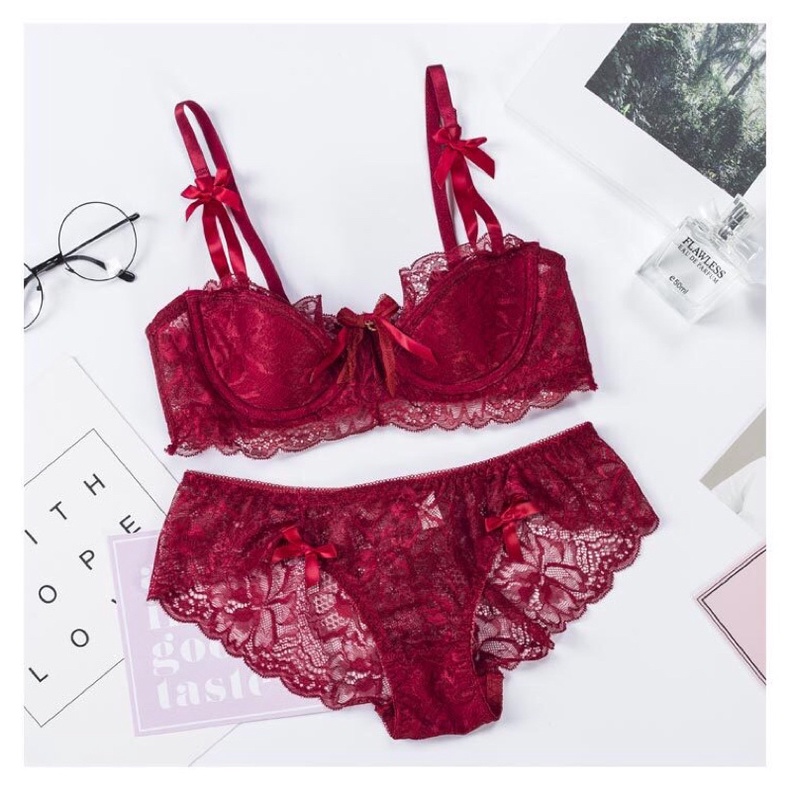 Bộ Đồ Lót Ren Có Gọng - Bộ Đồ Lót Ren Đệm Mỏng - Set Đồ Lót Ren Có Gọng - Set Đồ Lót Ren Sexy | BigBuy360 - bigbuy360.vn