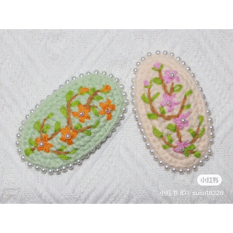 Kẹp tóc len handmade P2