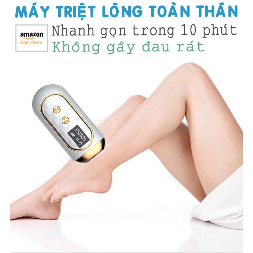 [Amazon Best Seller] Máy triệt lông vĩnh viễn IPL,Triệt Lông Bằng Tia Lares 990000 Xung Hiệu Quả Cực Cao, Công nghệ mới