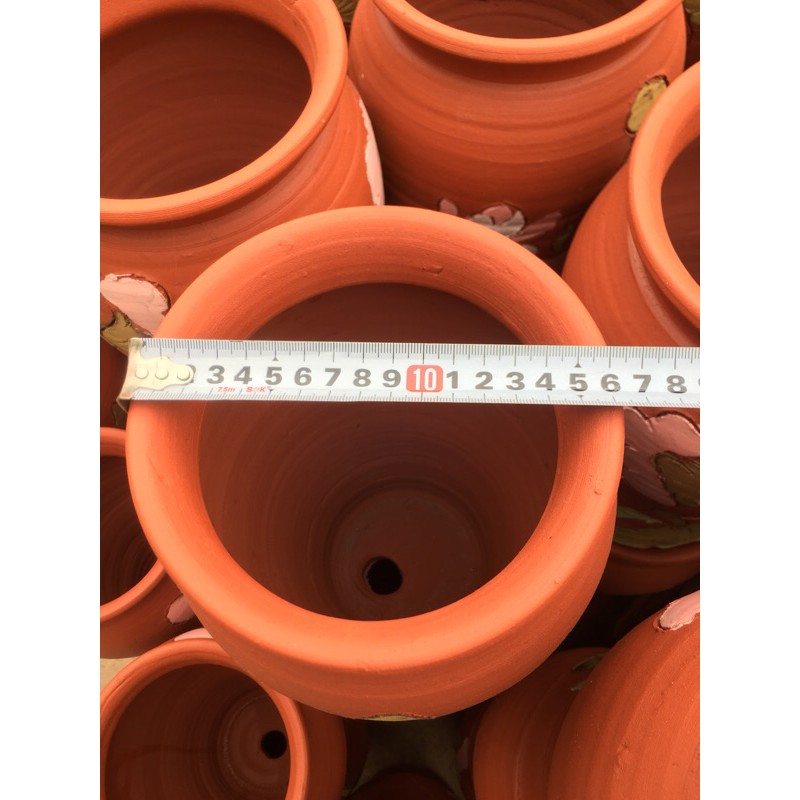 Chậu trồng cây gốm cao 32-36cm-Gốm phù lãng