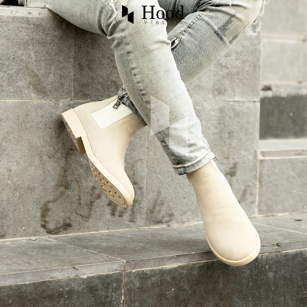Giày Chelsea Boot màu Tan - Giúp tăng chiều cao 7 cm, Da lộn xịn xò - Bảo hành 12 tháng //thehood | BigBuy360 - bigbuy360.vn