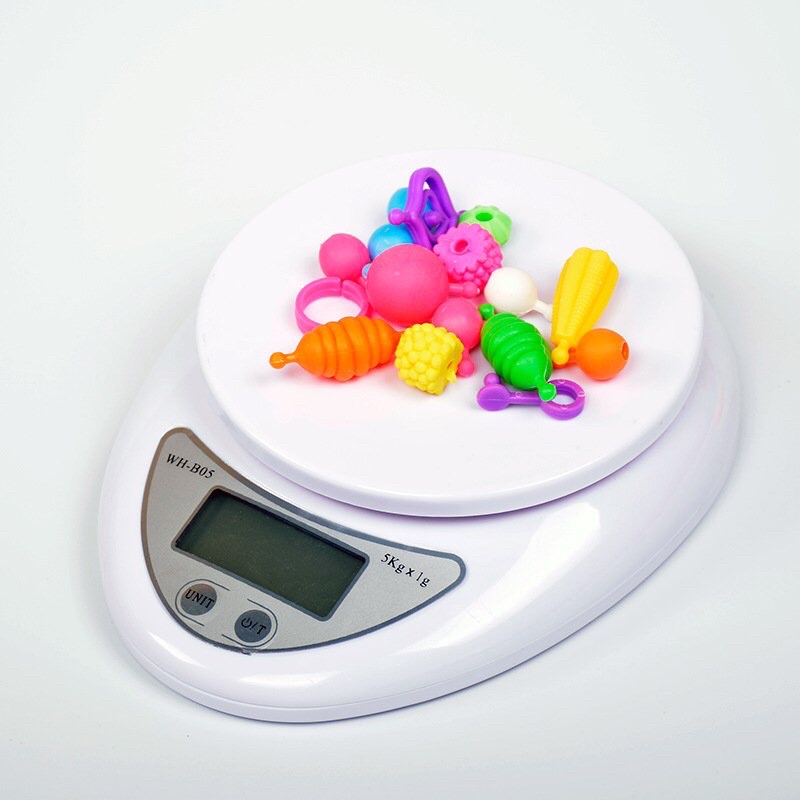 Cân tiểu ly,cân điện tử nhà bếp cân thực phẩm gia vị ăn dặm cho bé 5kg/1g - Haobaby2018