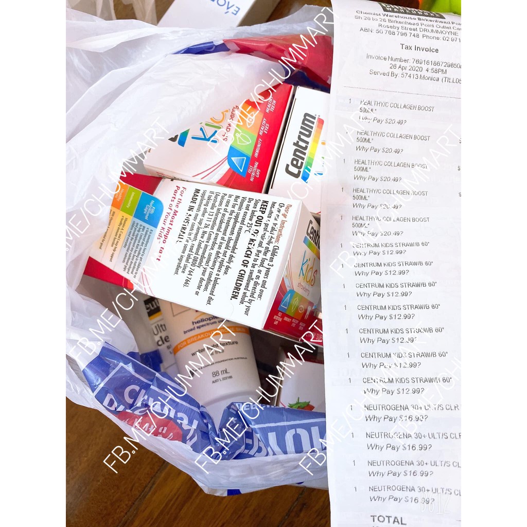 Centrum kids dạng viên ngậm 60 viên - Xuất xứ Úc