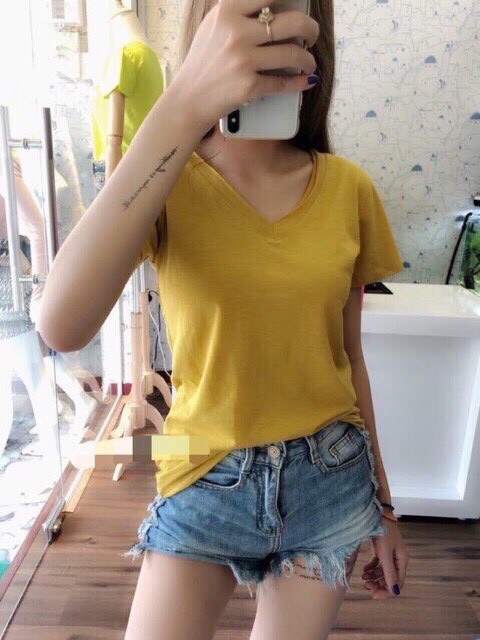 Áo phông nữ,áo thun nữ chất giấy cotton cực mát