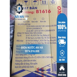 (Giao Grap-Nowship-Nhận hàng sau 30 Phút) Quạt Bàn B1616 Senko