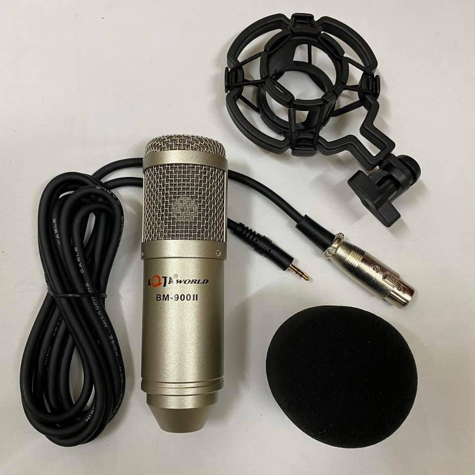 BigSale Bộ combo mic livestream hát karaoke card V8 có autotune micro BM-900II Miễn Phí Vận Chuyển