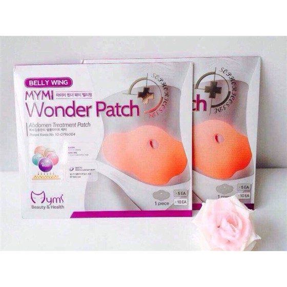 Bộ 10 miếng dán tan mỡ bụng hàn quốc mymi wonder patch (2 Hộp)