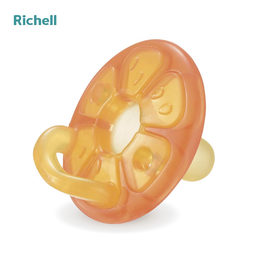 Ti Giả Richell Silicone Phát Triển Cơ Miệng Cho Bé 0 - 3m ( Có Hộp Đựng )