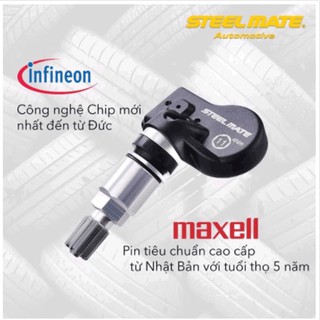 Cảm Biến Áp Suất Lốp STEELMATE MT11 Chạy Bằng Năng Lượng Mặt Trời