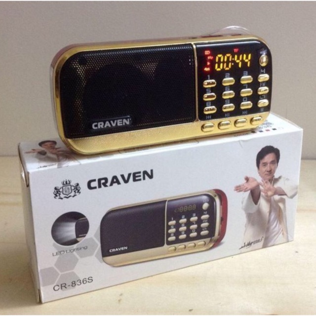 Loa radio mini Craven CR836s  nghe đài, nghe nhạc, nghe kinh phật