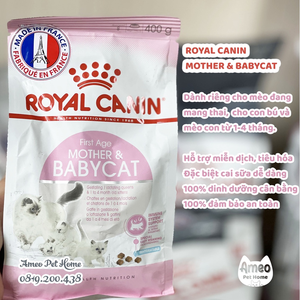 Royal Canin Mother &amp; Baby Cat 2kg 400g - Thức Ăn Cho Mèo Mẹ Và Mèo Con 1-4 Tháng Tuổi