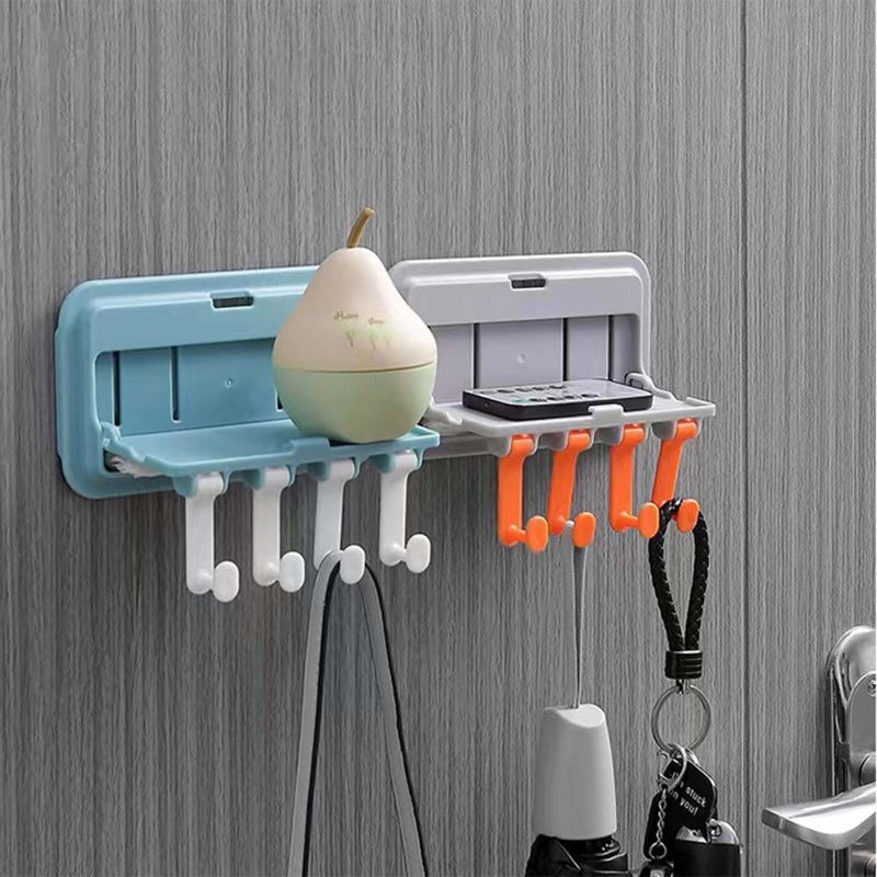 Giá Treo Khăn Bằng Nhựa Gắn Tường Không Cần Khoan Tiện Dụng Cho Nhà Bếp / Phòng Tắm