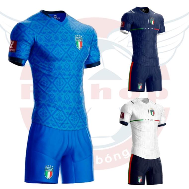 Bộ quần áo bóng đá đội tuyển quốc gia Italia - Áo bóng đá vô dịch Euro 2021 - Đồ bóng đá đội Ý- Bộ đồ bóng đá đẹp *