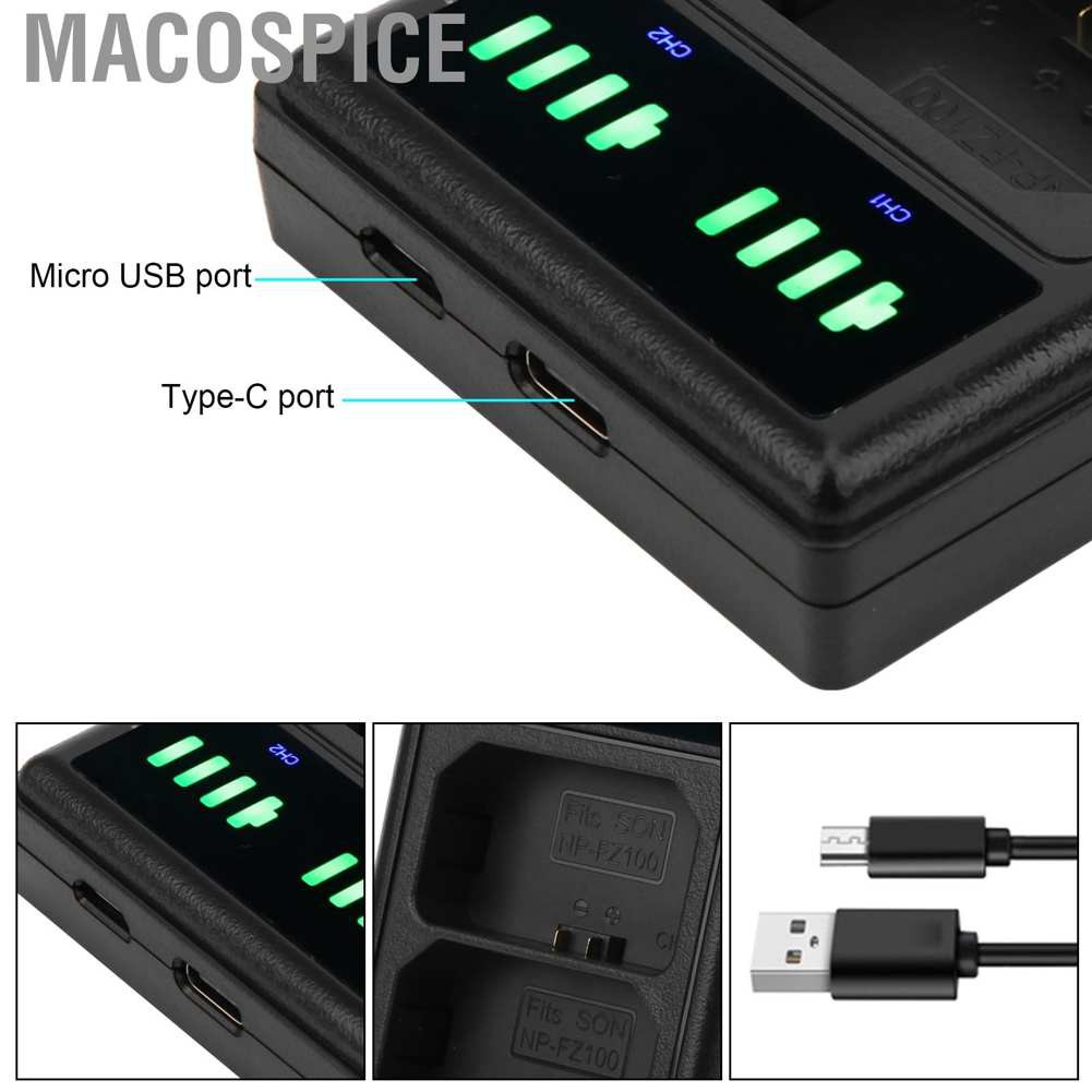 Đế sạc với màn hình lcd cho máy ảnh Np Fz100