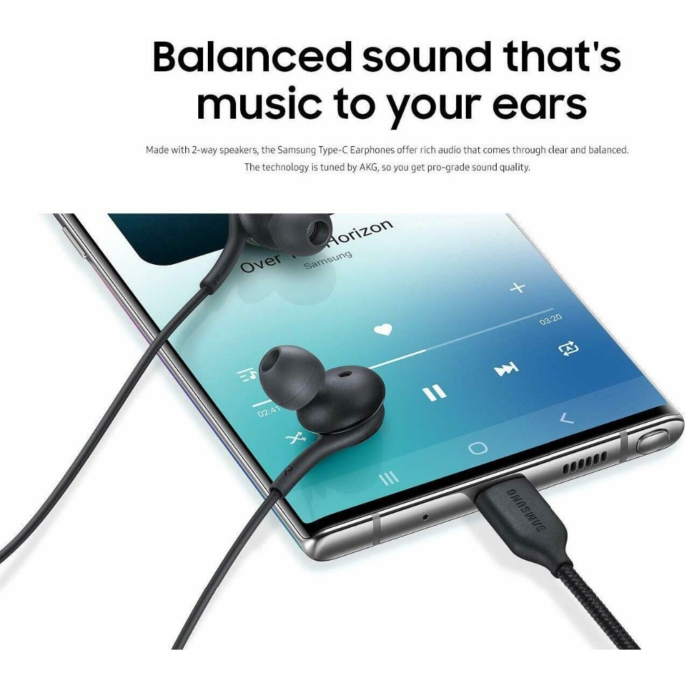 Tai Nghe Nhét Tai Type C Cho SAMSUNG AKG Note 10 20 Plus 5G S20 FE S21 Ultra