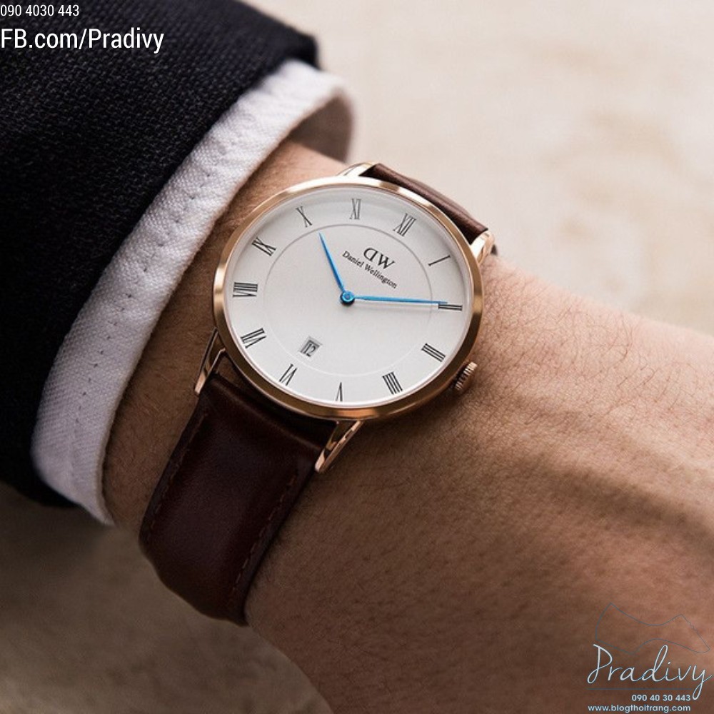 (Bảo hành 12 tháng) Đồng hồ Nam nữ DW dây da mềm, máy nhật, bảo hành 12 tháng- Đồng hồ cặp đôi DW