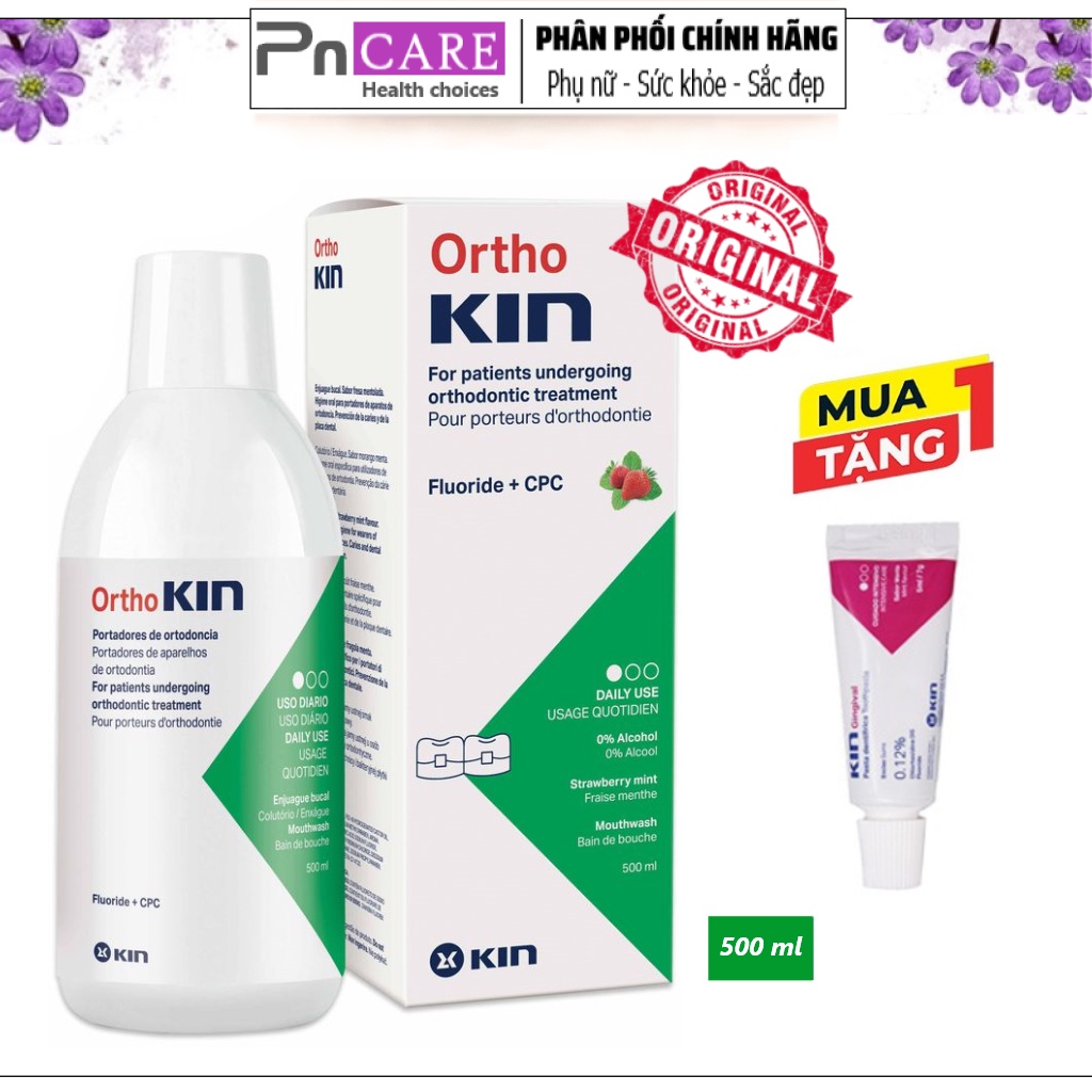 PnCARE | Nước Súc Miệng Cho Răng Niềng Ortho Kin ® 500ML - [CHÍNH HÃNG]