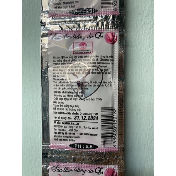 Combo 200 gói  sữa tắm HOA HỒNG giá rẻ dùng cho khách sạn, nhà nghỉ