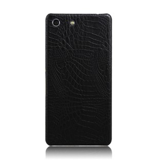 Ốp Lưng Sony Xperia M5 Vân Cá Sấu Màu Đen