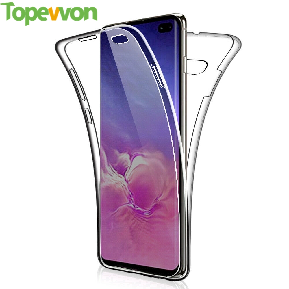 Topewon Ốp Điện Thoại Mềm Trong Suốt Bảo Vệ 360 Độ Cho Samsung Galaxy S10 S20 Plus Ultra Note 10 Plus